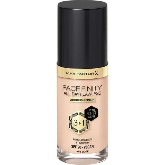 Max Factor Face Finity All Day Flawless 3in1 Foundation N55 Beige 30 ml