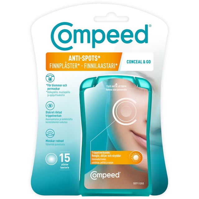 Compeed Anti-Spots Conceal & Go Finnplåster 15 st