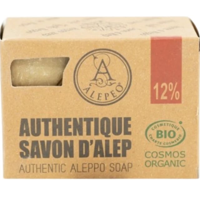 Aleppotvål 12% Lagerbärsolja 200g