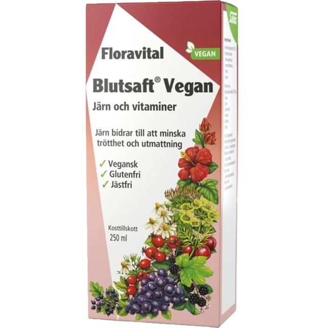 Salus Blutsaft Vegan Järn & Vitaminer 250 ml