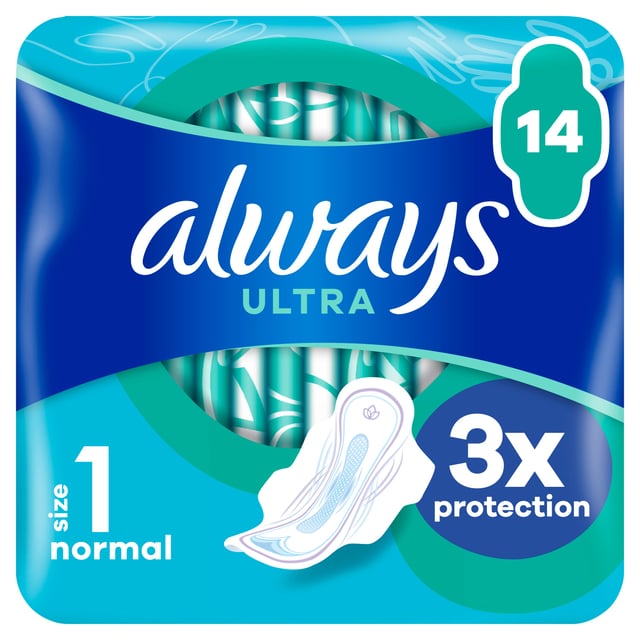 Always Ultra Day Normal Size 1 Wings Bindor 14 st