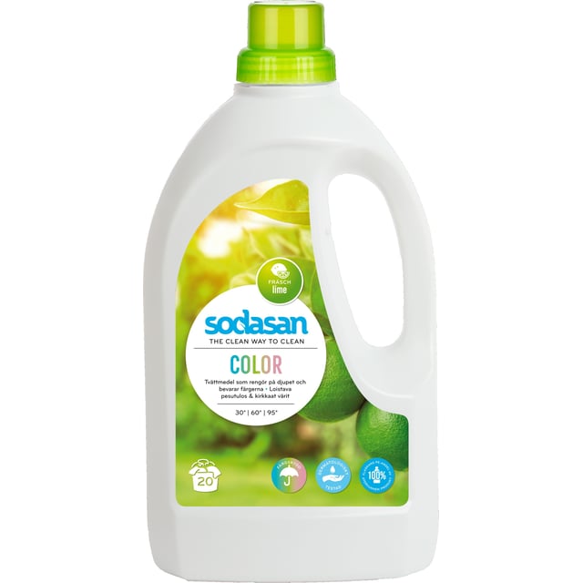 Sodasan Tvättmedel Color Lime 1,5 l