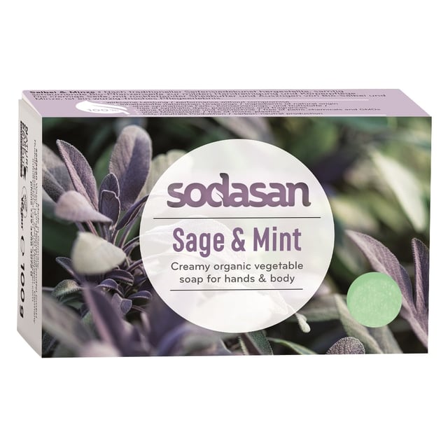 Sodasan Salvia & Mynta Tvål 100 g