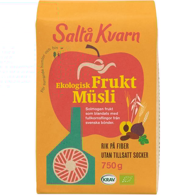 Saltå Kvarn Ekologisk Fruktmüsli 750g