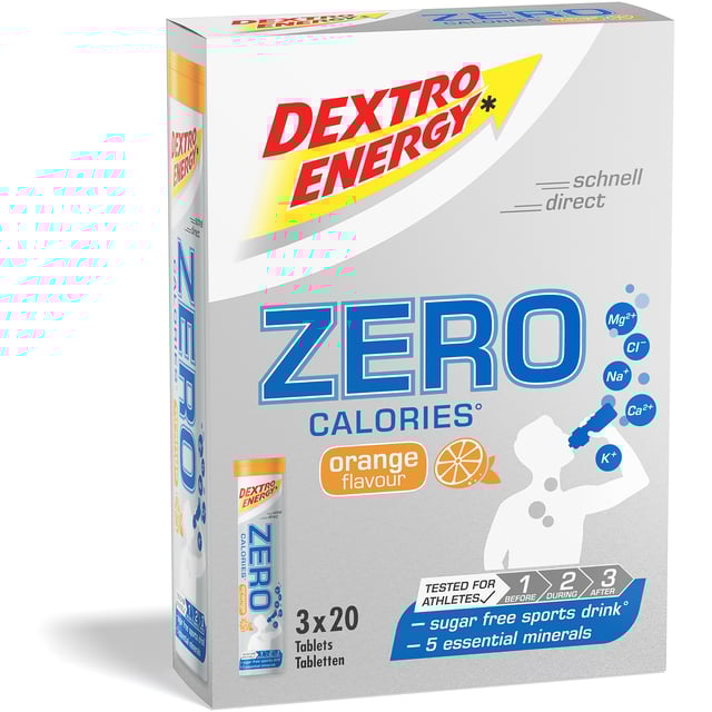 Dextro Energy Zero Orange 3 x 20 brustabletter