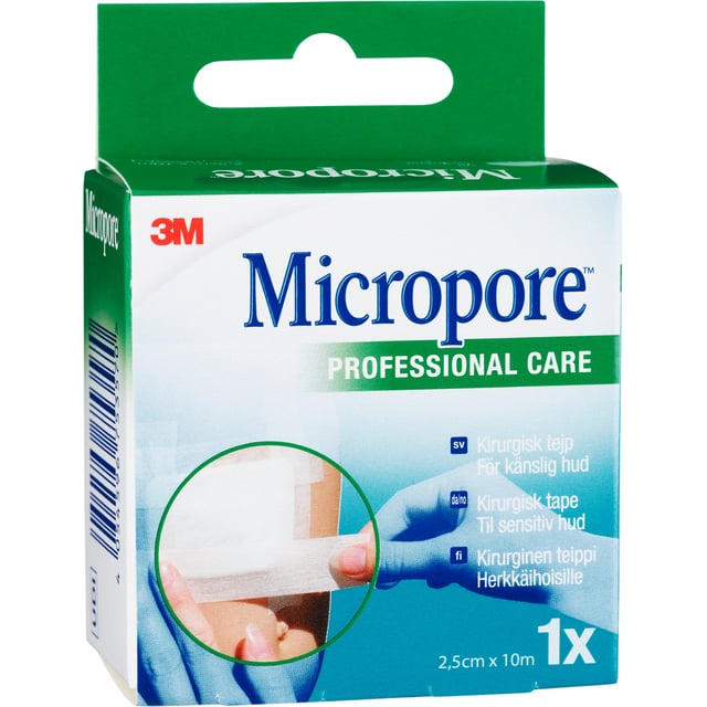 Micropore Kirurgisk tejp 10 m x 2,5 cm refill