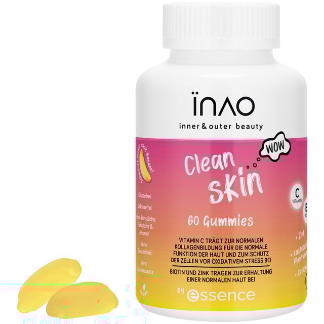 INAO Inner & Outer Beauty by essence Clean Skin 60 tuggtabletter