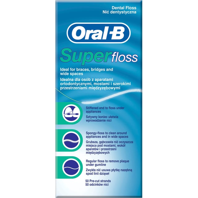 Oral-B Super Floss Tandtråd 50 st