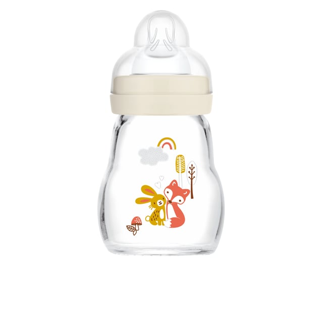 MAM Feel Good Nappflaska Glas 0+ Månader Neutral 170 ml