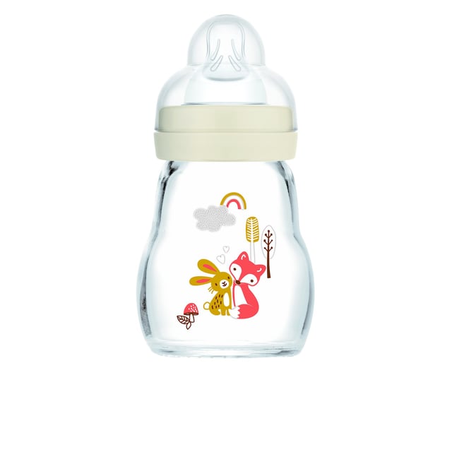 MAM Feel Good Nappflaska Glas 0+ Månader Neutral 170 ml