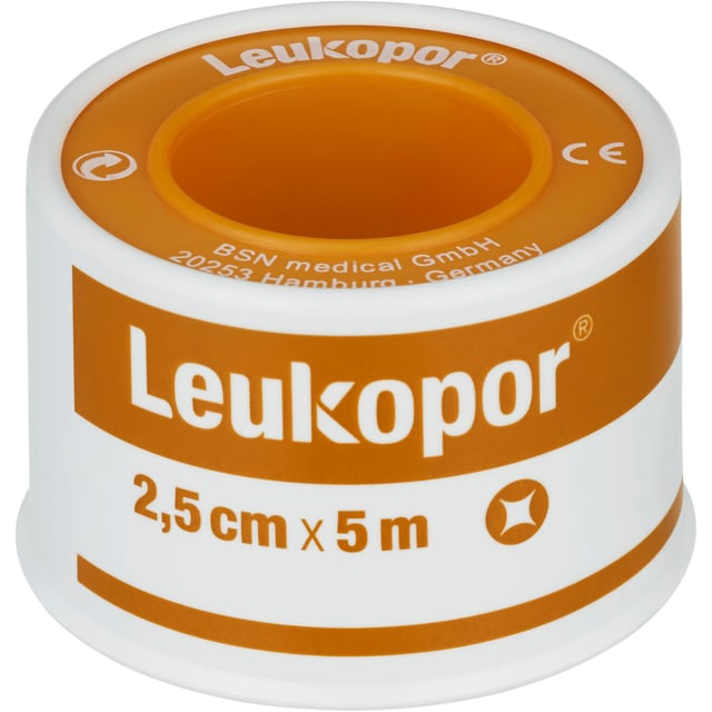 Leukopor Kirurgtejp 2,5 x 5 m