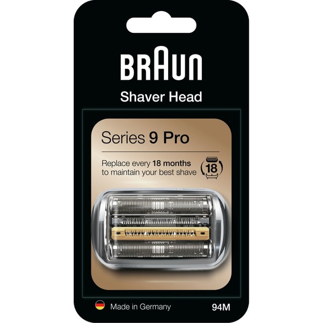 Braun Series 9 Pro 94M Byteskassett till elektriskt rakapparatshuvud 394792 Silver 1 st