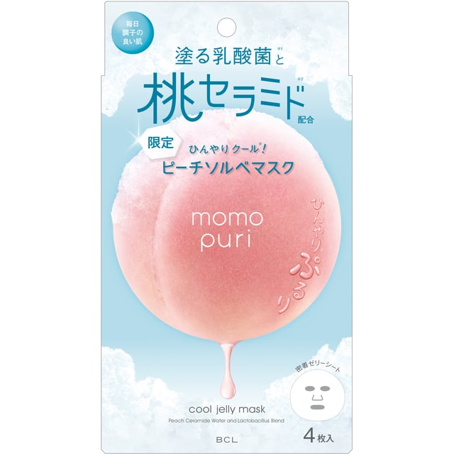 BCL Momopuri Jelly Mask Cool 4 st