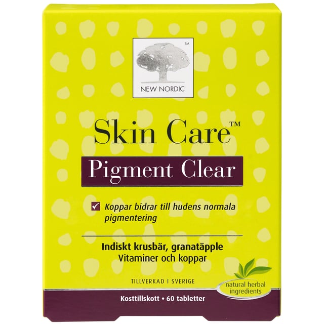 Skin Care pigment clear kosttillskott 60 st