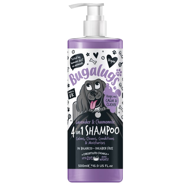 Bugalugs Lavender & Chamomile 4in1 Dog Shampoo 500 ml