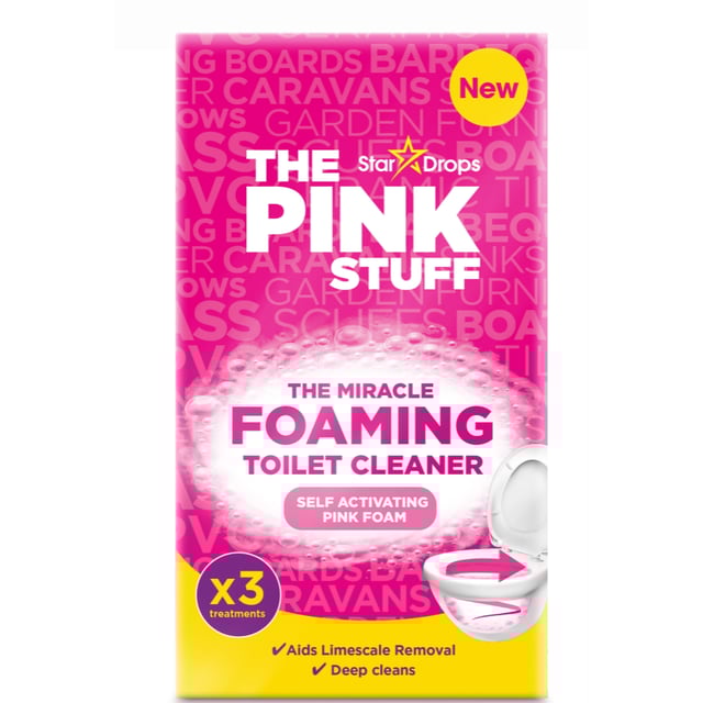 THE PINK STUFF Miracle Foaming Toilet Cleaner 3x100g