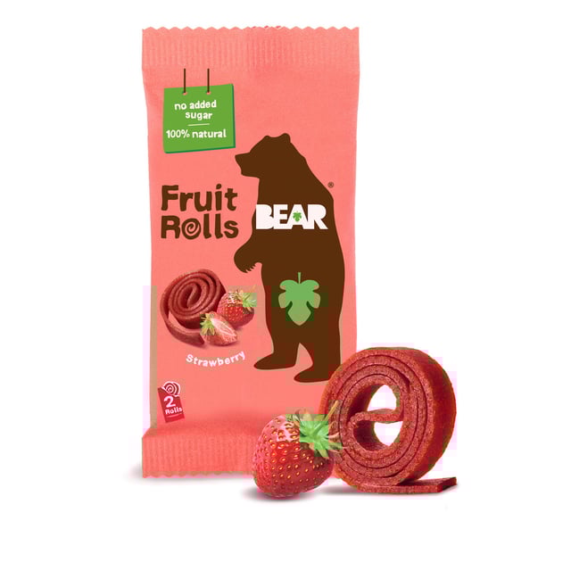 BEAR Fruktrullar Jordgubbe 20 g