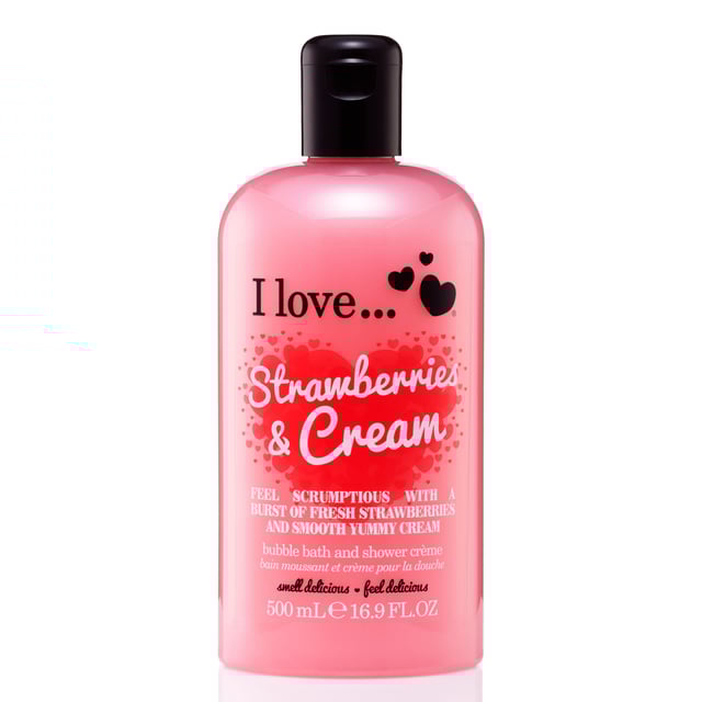I Love Originals Bath & Shower Crème Strawberries & Cream 500 ml