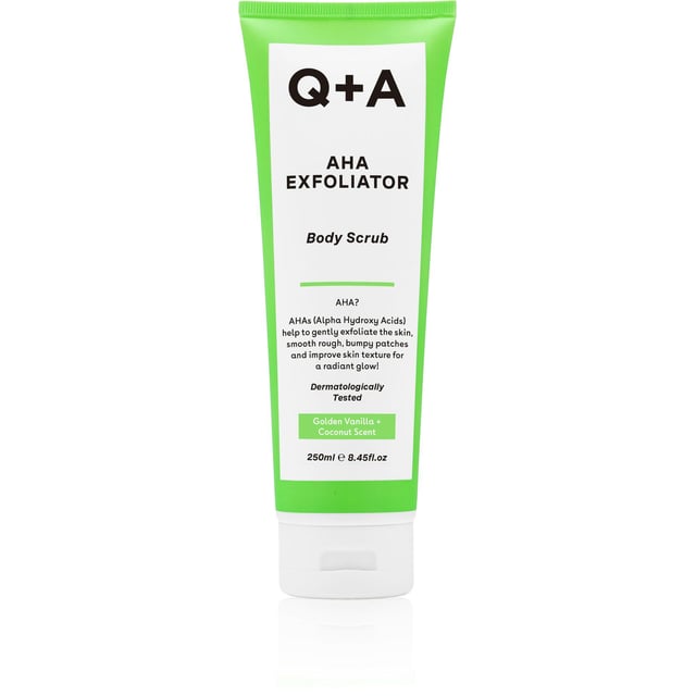 Q+A AHA Exfoliator Body Scrub 250ml