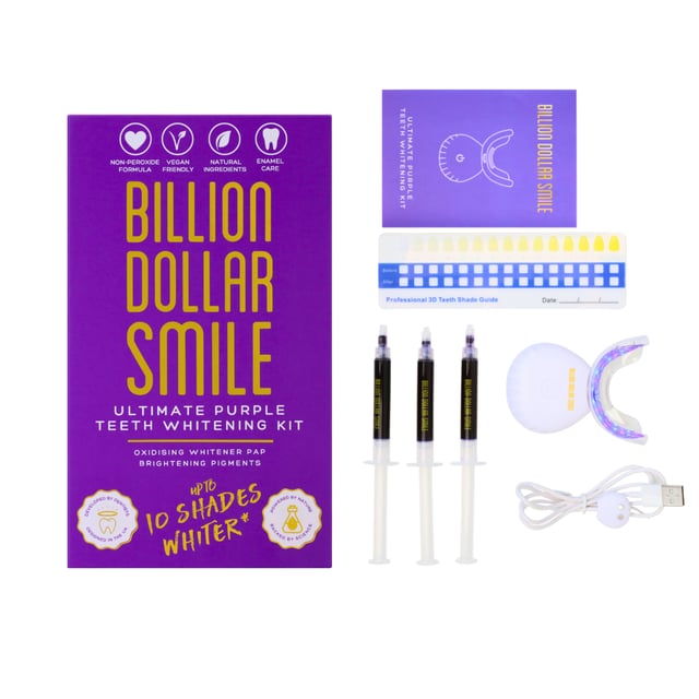 Billion Dollar Smile Ultimate Purple Teeth Whitening Kit (Purple PAP) 3x3ml