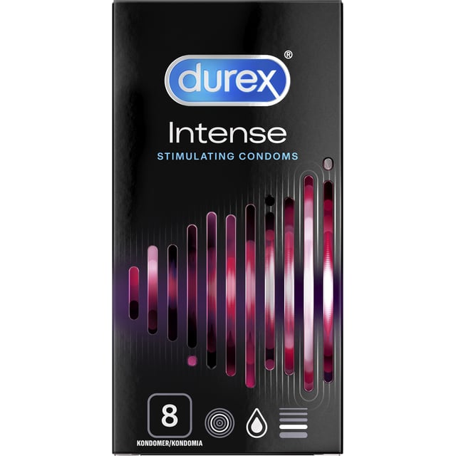 Durex Intense Stimulating Condoms 8 st