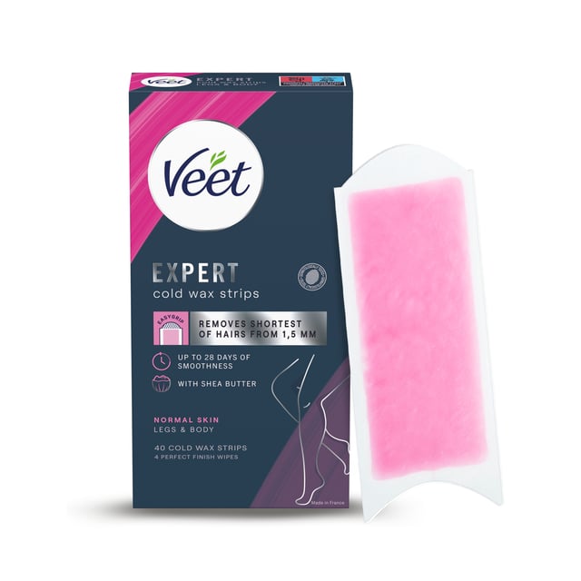 Veet Expert Vaxremsor Normal hud för ben & kropp 40 st