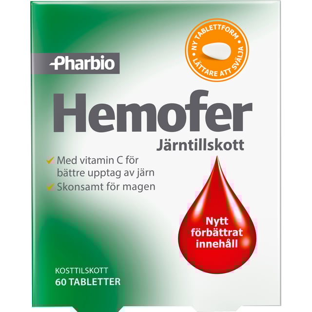 Hemofer Järntillskott 60 tabletter