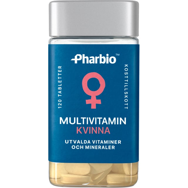 Pharbio Multivitamin Kvinna 120 tabletter