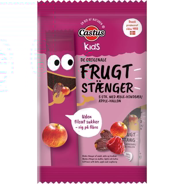 Castus Kids Fruktstänger Äpple & Hallon 5 st
