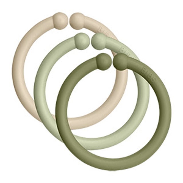BIBS Loops Vanilla/Sage/Olive 12 st