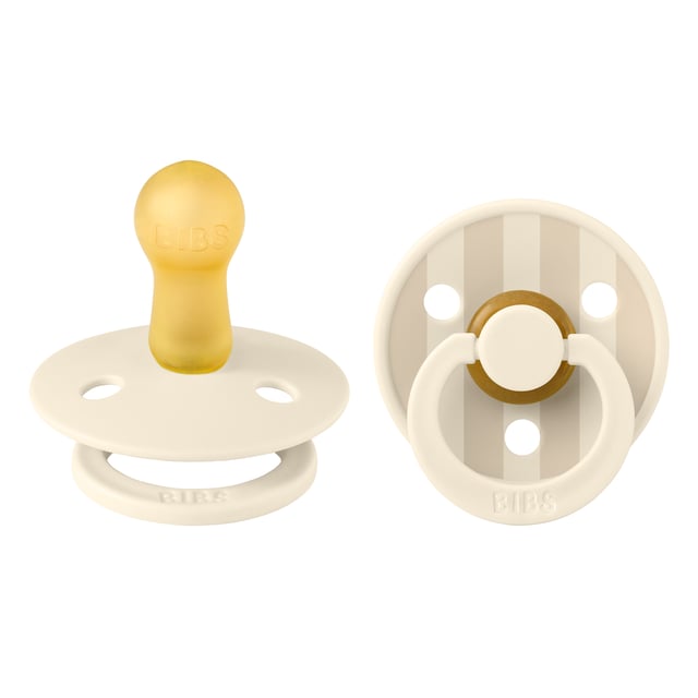 BIBS Pacifier Studio Colour Pin Latex Size 2 Ivory Vanilla Mix 2 st