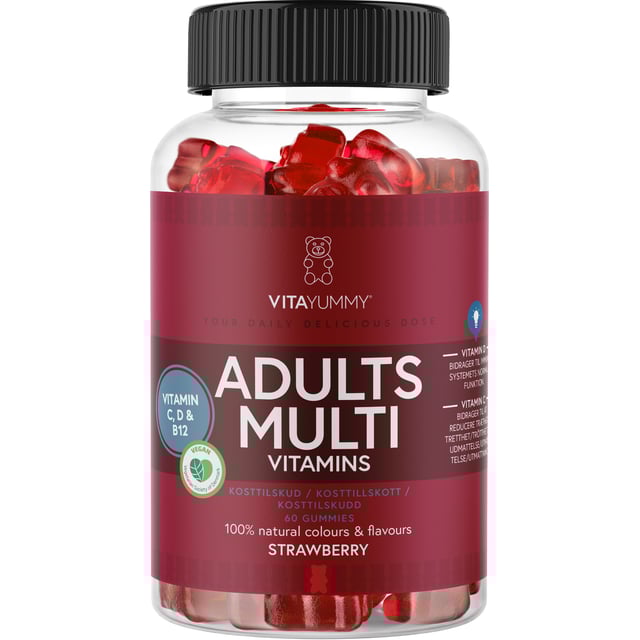 VitaYummy Adults Multivitamin Strawberry 60 tuggtabletter
