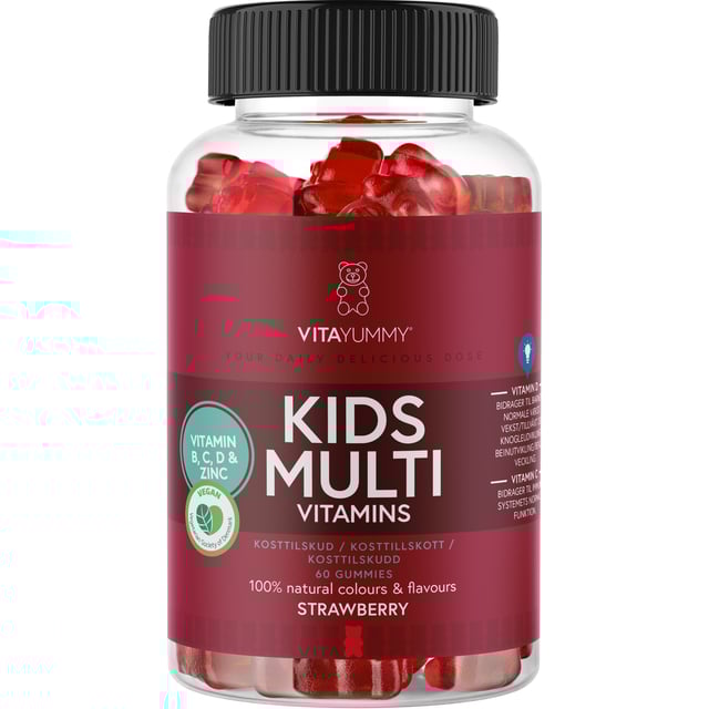 VitaYummy Kids Multivitamin Strawberry 60 tuggtabletter