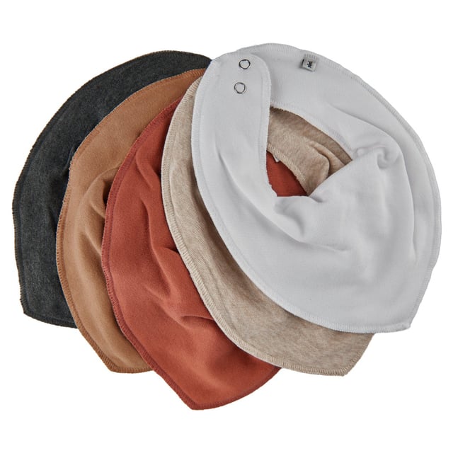 Pippi Bandana Bib Indian Tan Mix 5 st