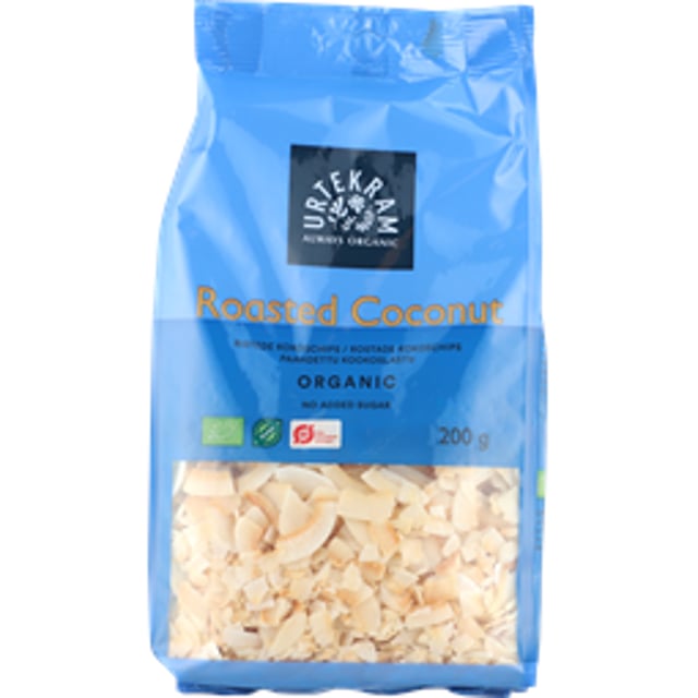 Urtekram Rostade Kokoschips Ekologiska 200g