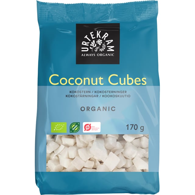 Urtekram Food Kokostärningar EKO 170 g