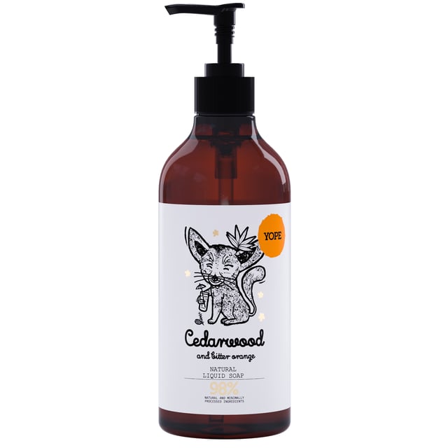 YOPE Liquid Soap Cedarwood & Bitter Orange 500 ml