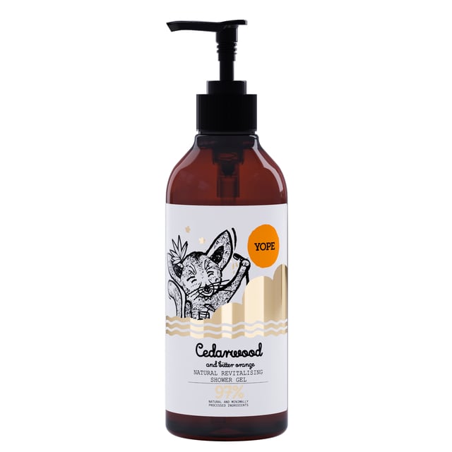 YOPE Shower Gel Cedarwood & Bitter Orange 400 ml