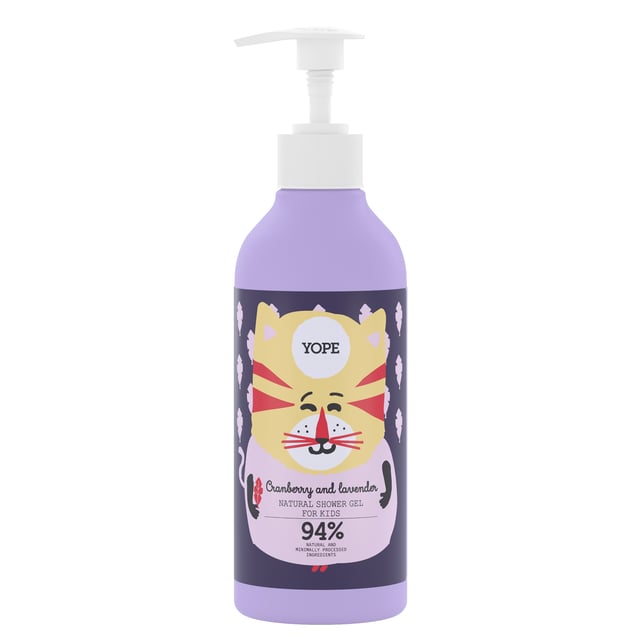 YOPE Shower Gel Kids Cranberry & Lavender 400 ml