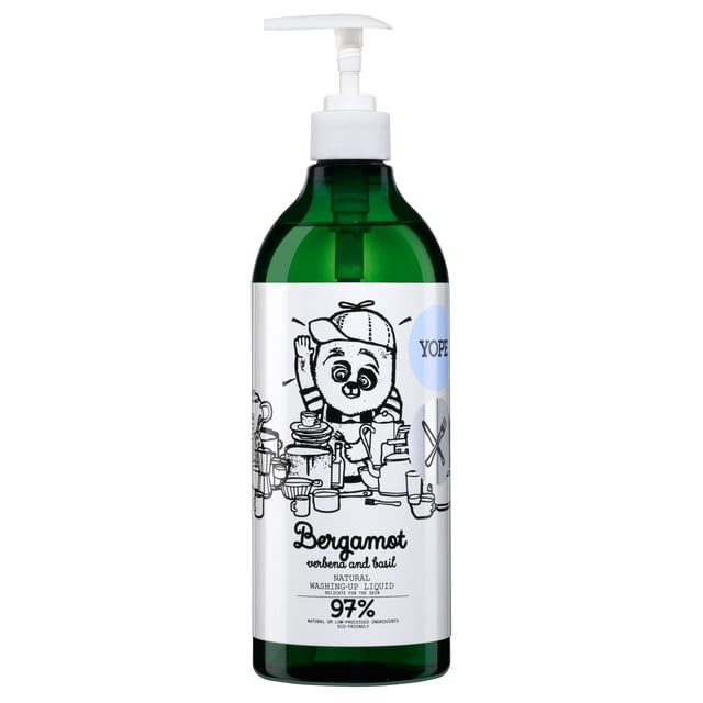YOPE Natural Washing-Up Liquid Bergamot & Basil 750 ml