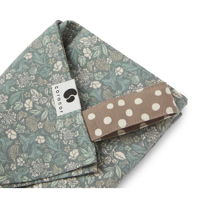 Coracor Tinyflower Green Babyfilt