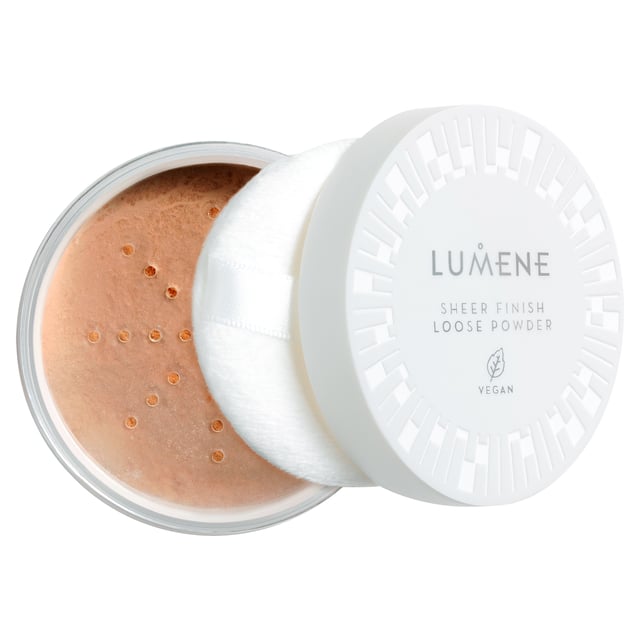 Lumene Sheer Finish Loose Powder Translucent Medium Deep 8g