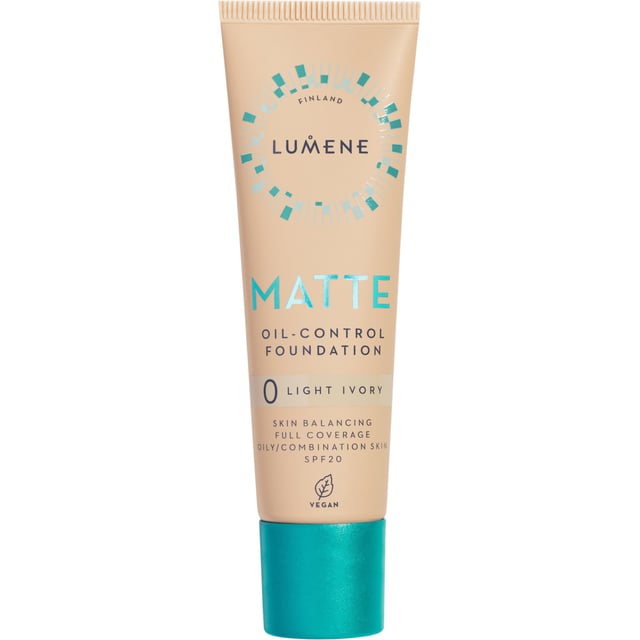 Lumene Matte Oil-Control Foundation SPF20 0 Light Ivory 30 ml