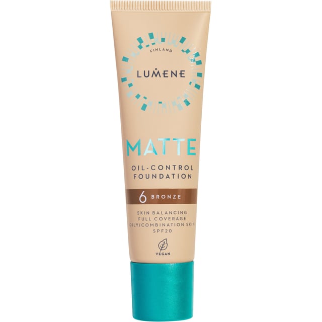 Lumene Matte Oil-Control Foundation SPF20 6 Bronze 30 ml