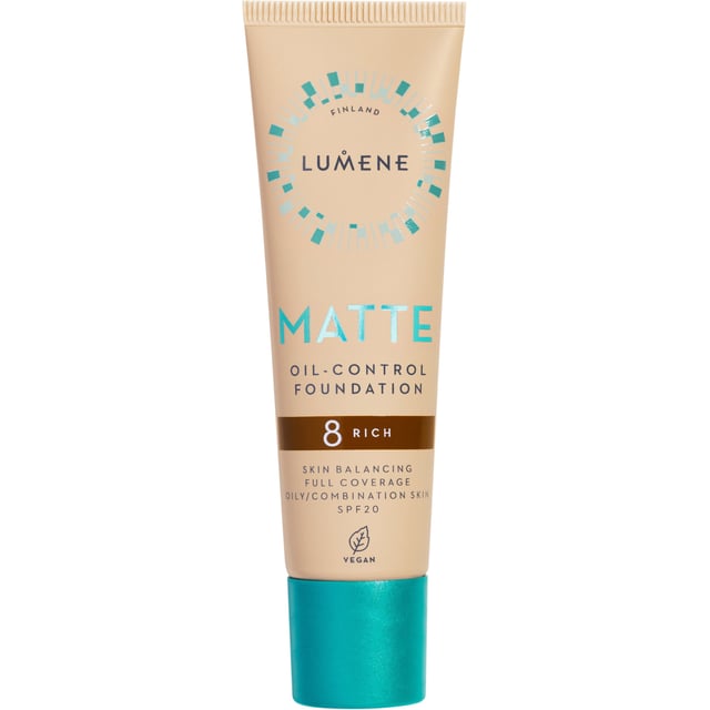 Lumene Matte Oil-Control Foundation SPF20 8 Rich 30 ml