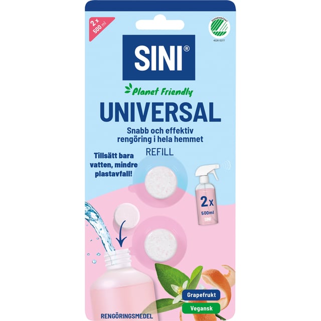 SINI Universal Rengöringstabletter Refill 2 st