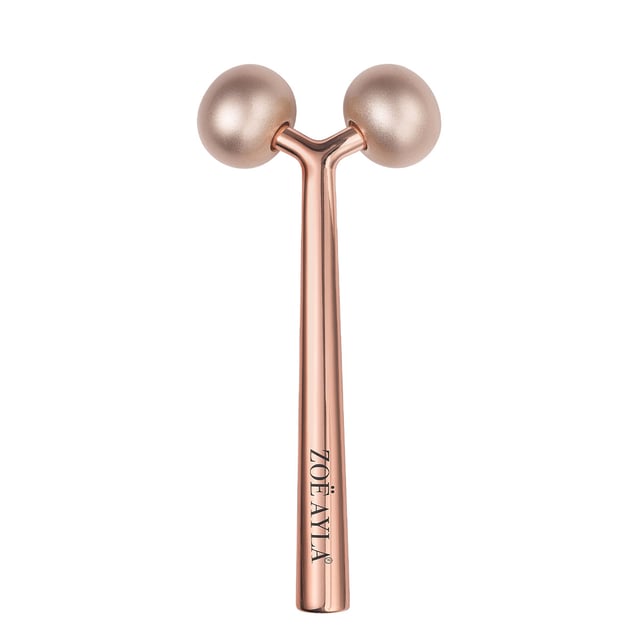 Zoe Ayla Rose Gold Facial Roller 1 st