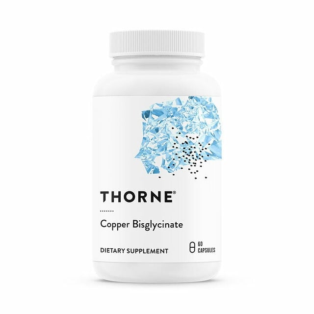 THORNE Copper Bisglycinate 60 kapslar