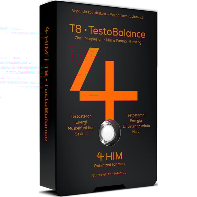 4Him T8 TestoBalance Kosttillskott 60 tabletter