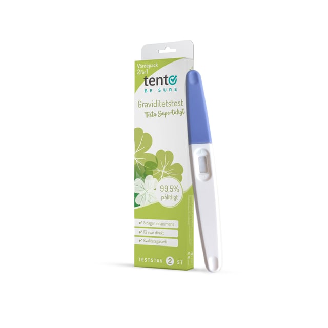 tento BE SURE Testa Supertidigt Stav 2 st